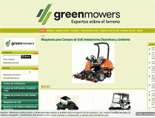 Tablet Screenshot of greenmowers.net